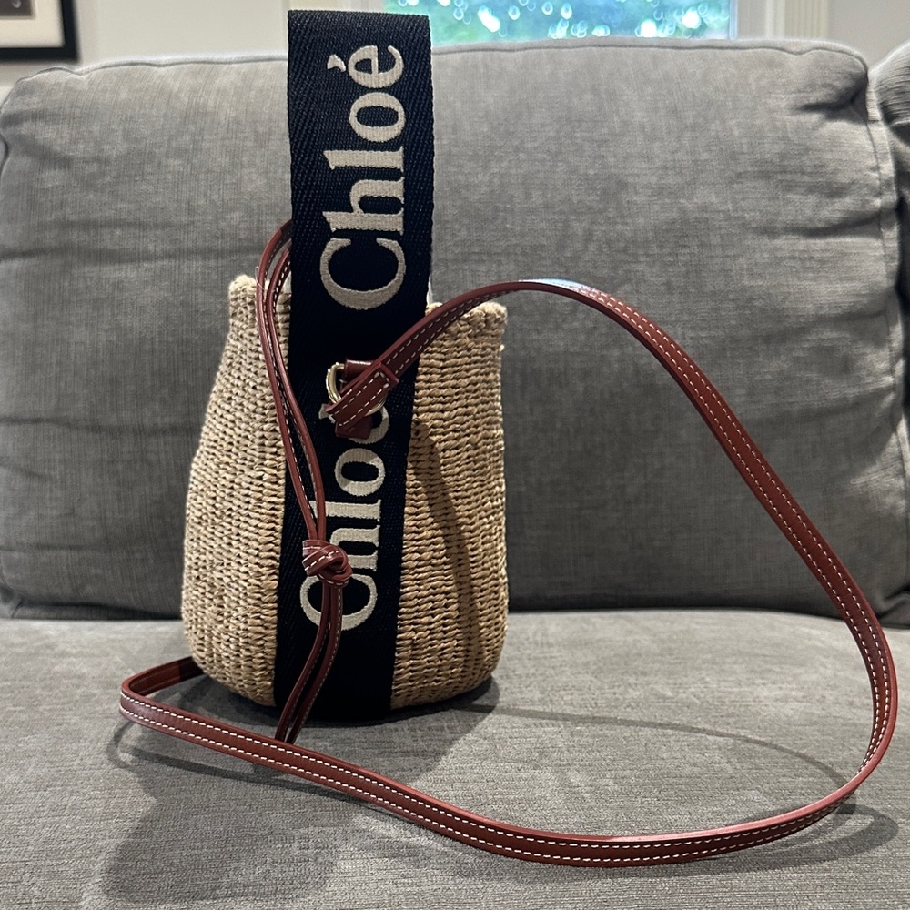 Chloe Raffia Shoulder Bag